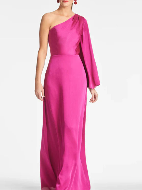 Wholesa Sheath One Shoulder Floor-Length Mother of the Bride Dresses