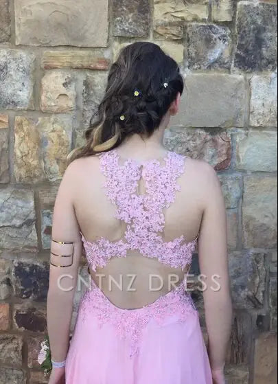 Wholesa A-Line V-Neck Charming Appliques formal dresses Bridesmaid Dresses evening gown Prom Dress