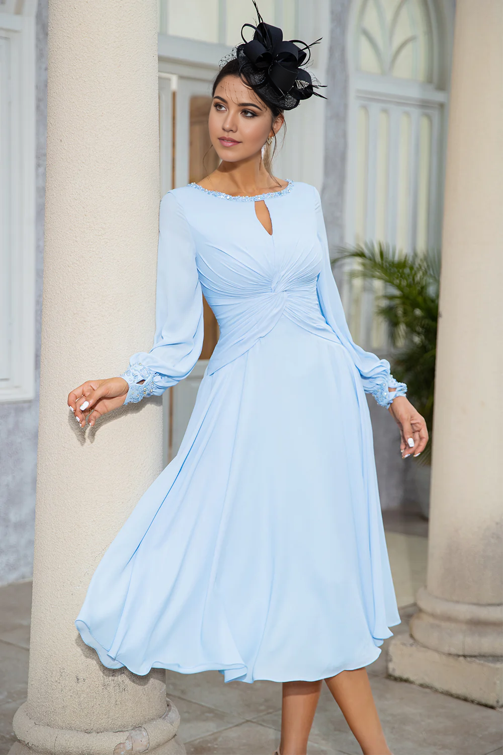 Wholesa A-line Chiffon Mother of the Bride Dress