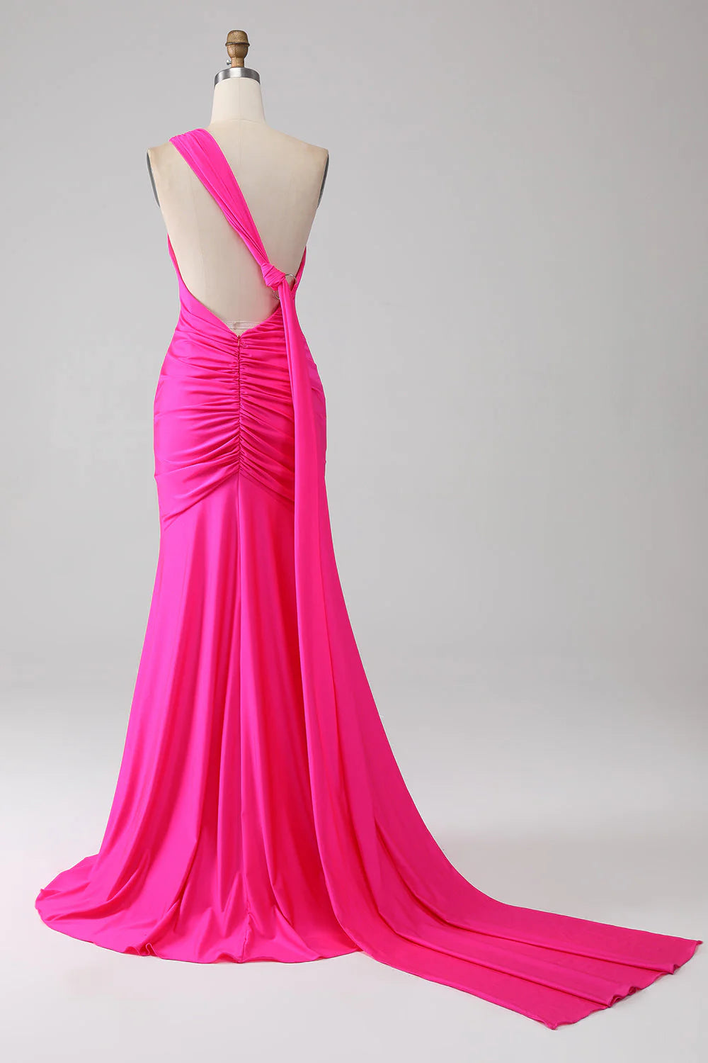 Wholesa Mermaid One Shoulder Long Prom Dress