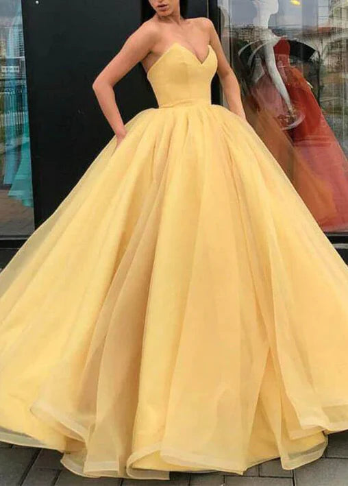 Wholesa Ball Gown V-Neck Floor-Length Long Prom Dresses