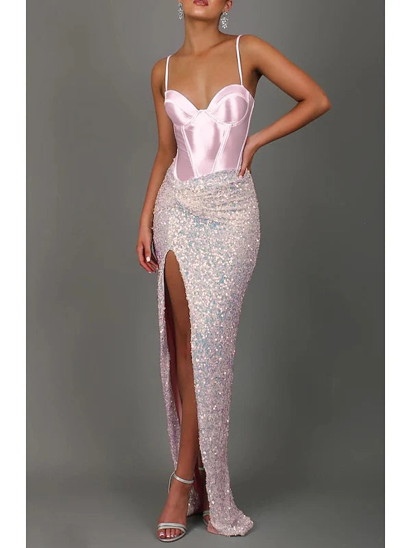 Wholesa Mermaid Sweetheart Floor-Length Prom Dresses