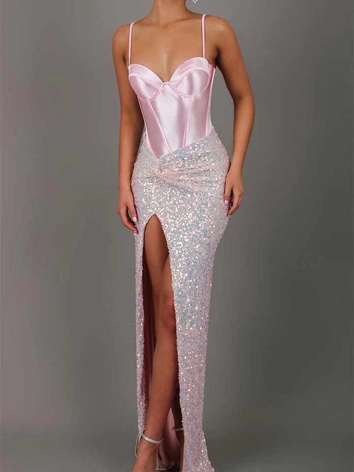 Wholesa Mermaid Sweetheart Floor-Length Prom Dresses