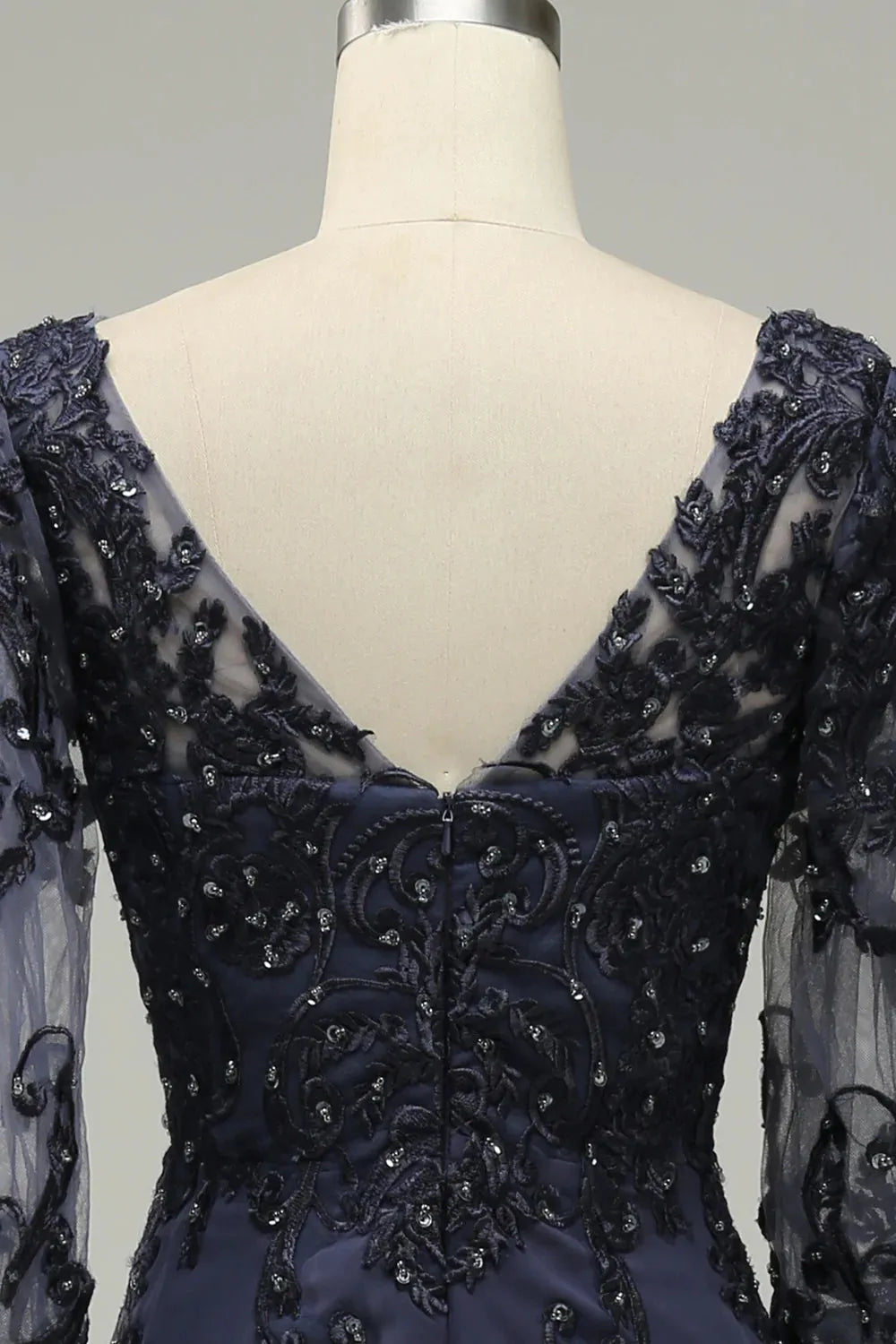 Wholesa A-line Long Sleeves Mother of Bride Dress with Appliques