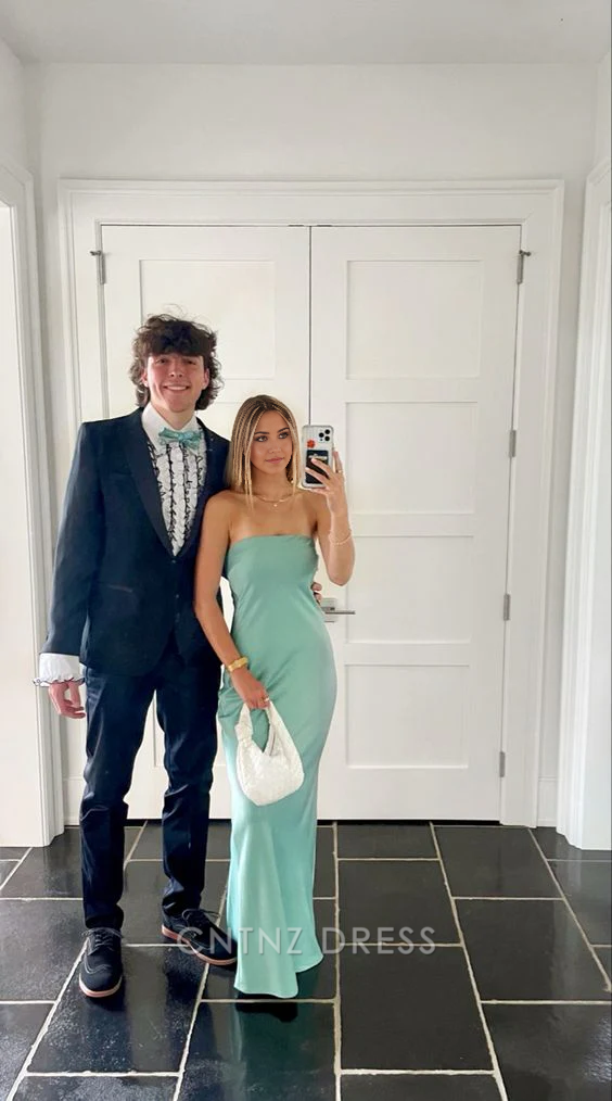 Wholesa Sheath Elegant Strapless Long formal dresses Bridesmaid Dresses evening gown Prom Dress