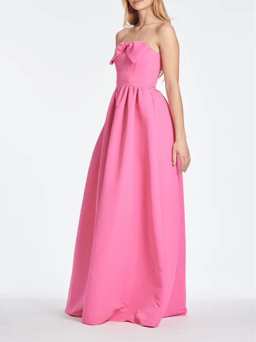 Wholesa A Line Strapless Floor-Length Mother of the Bride Dresses