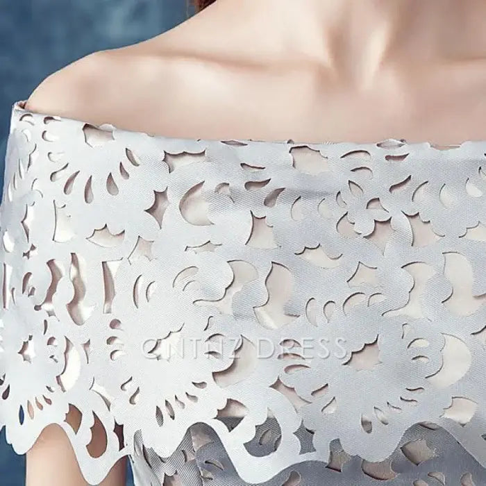 CNTNZ DRESS Hot Sale Short Prom Dress A Line Off Shoulder Retro Lace Fashion Homecoming Dress