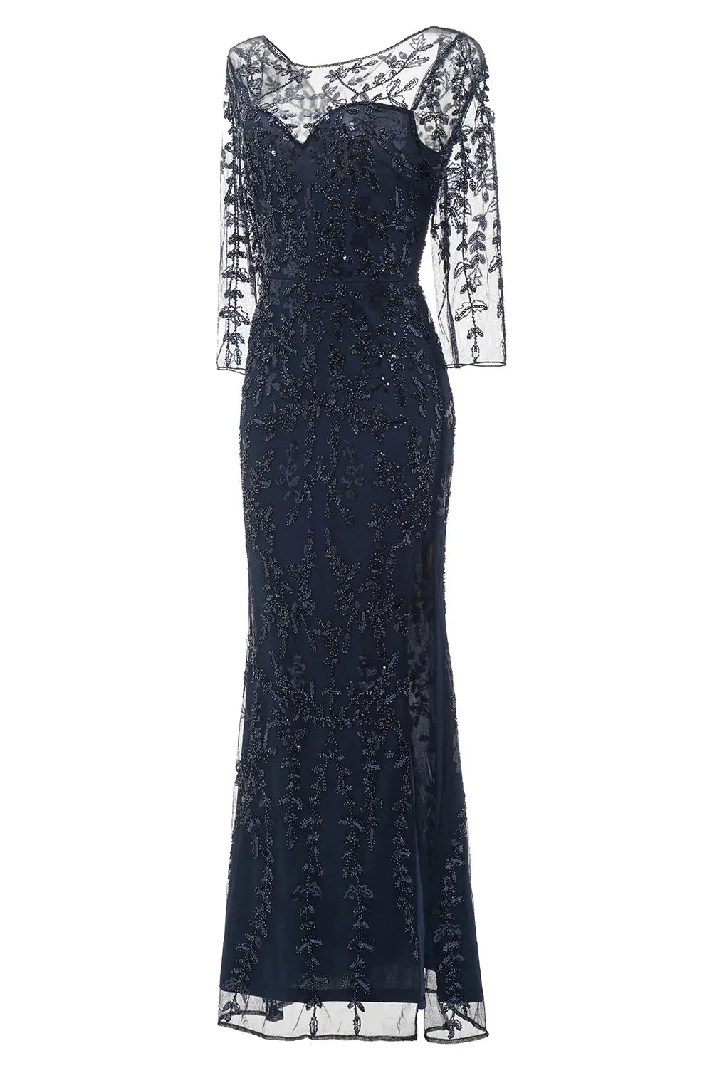 Wholesa A-line Satin Appliques Mother of Bride Dress