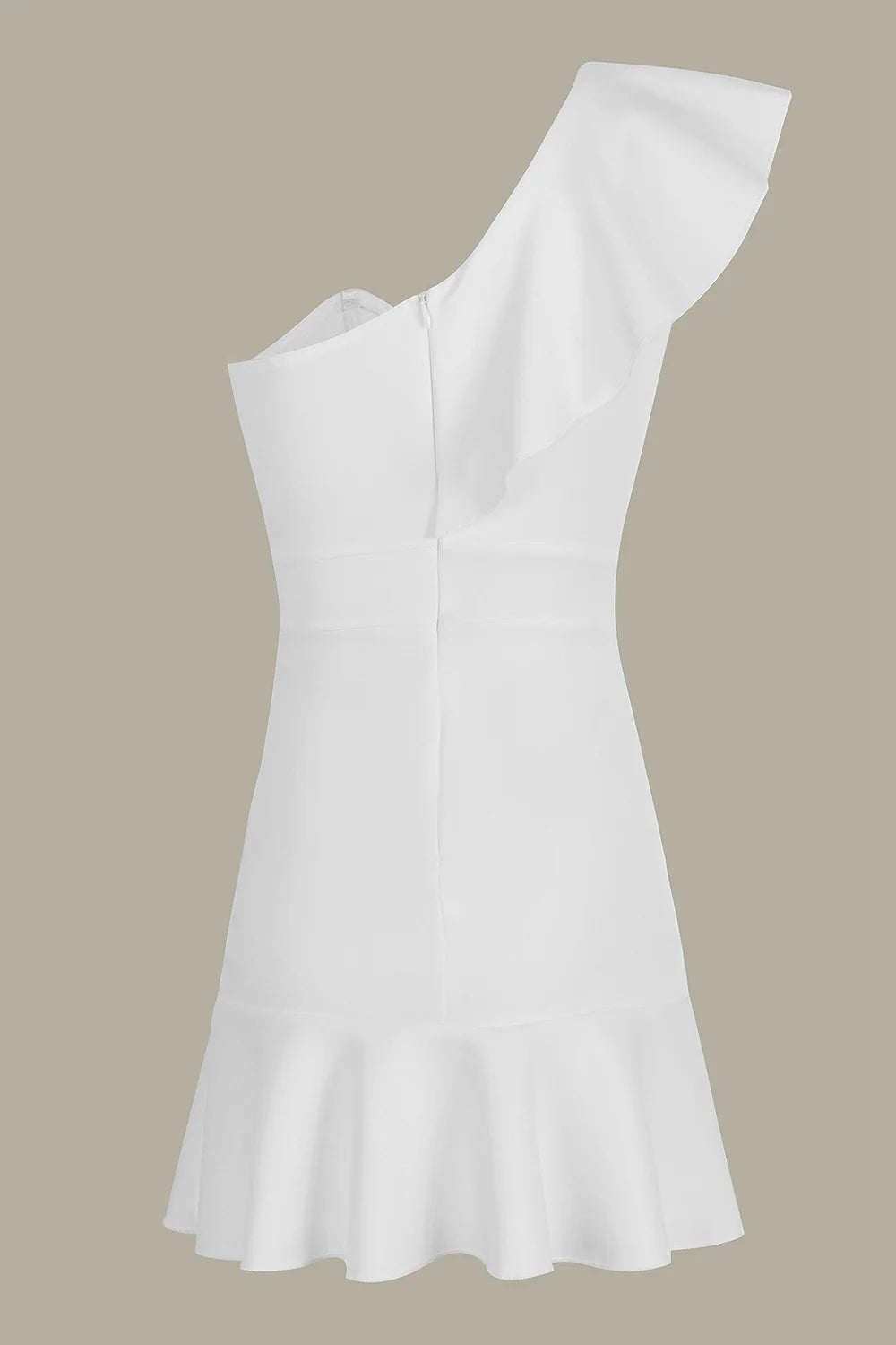 Wholesa Bodycon One Shoulder Mini Dress Homecoming Dresses With Ruffle