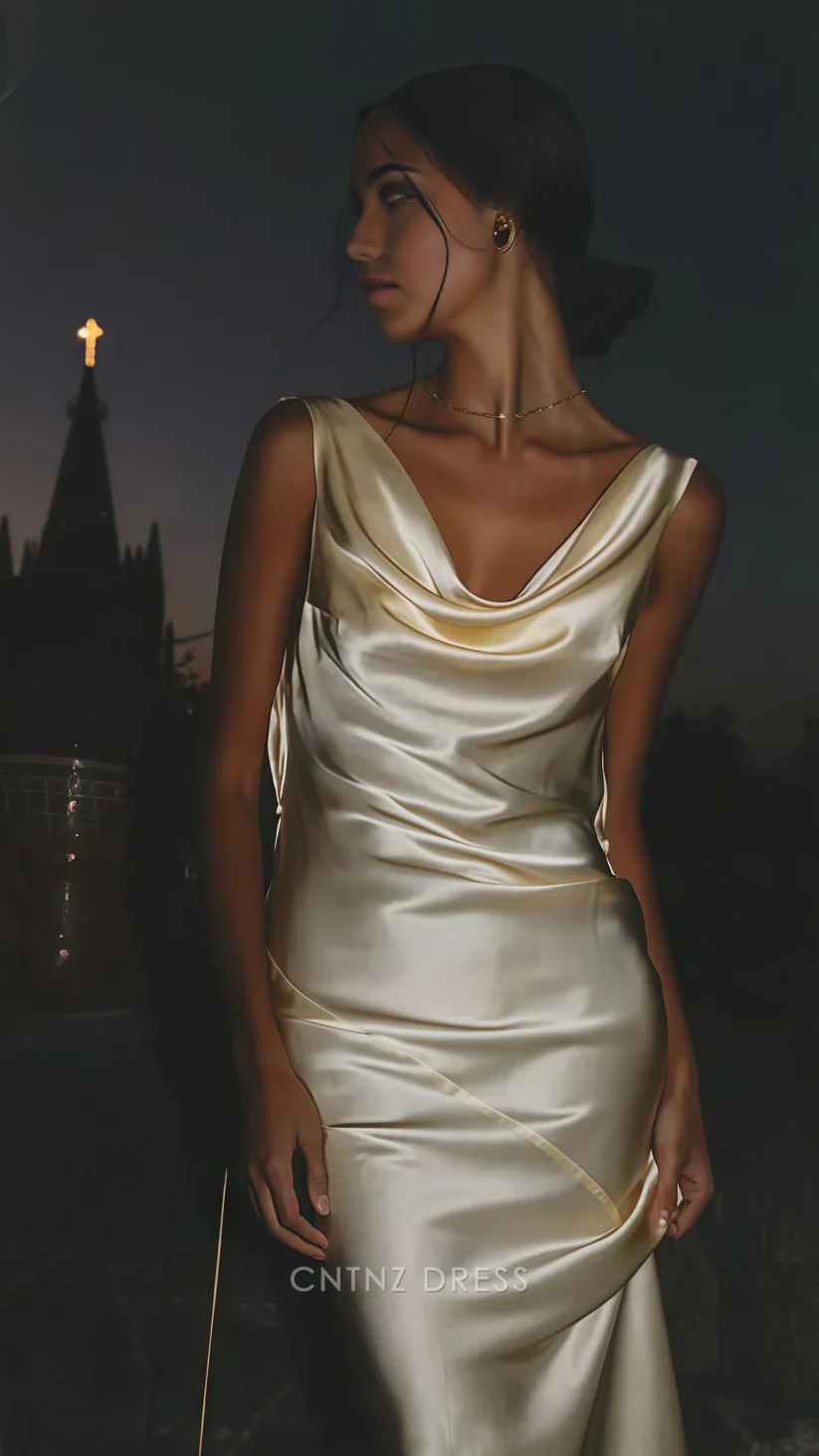 Wholesa Sheath Sexy Backless Satin formal dresses Bridesmaid Dresses evening gown Prom Dress