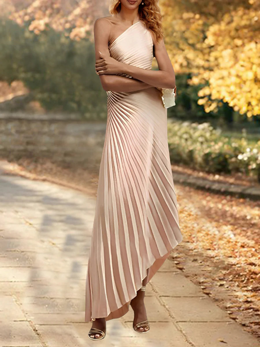 Wholesa Sheath One Shoulder Asymmetrical Floor-Length Mother Of The Bride Dresses