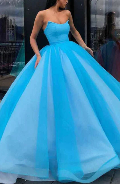 Wholesa Ball Gown V-Neck Floor-Length Long Prom Dresses
