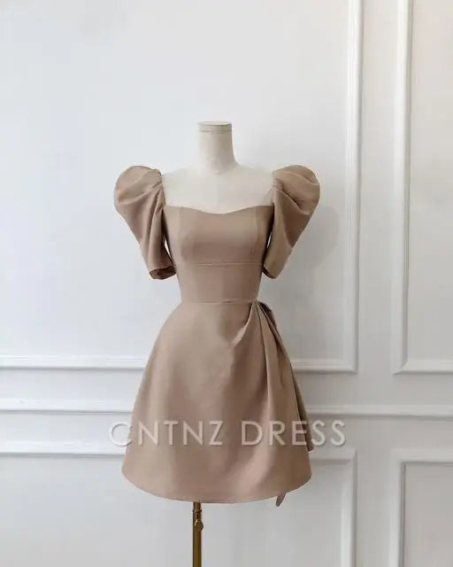 Wholesa A-line Sweetheart Style White Homecoming Dress formal dresses Bridesmaid Dresses evening gown Prom Dress