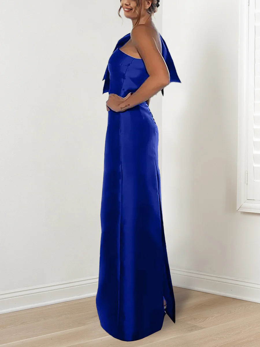 Wholesa Sheath Floor-Length One Shoulder Mother Of The Bride Dresses