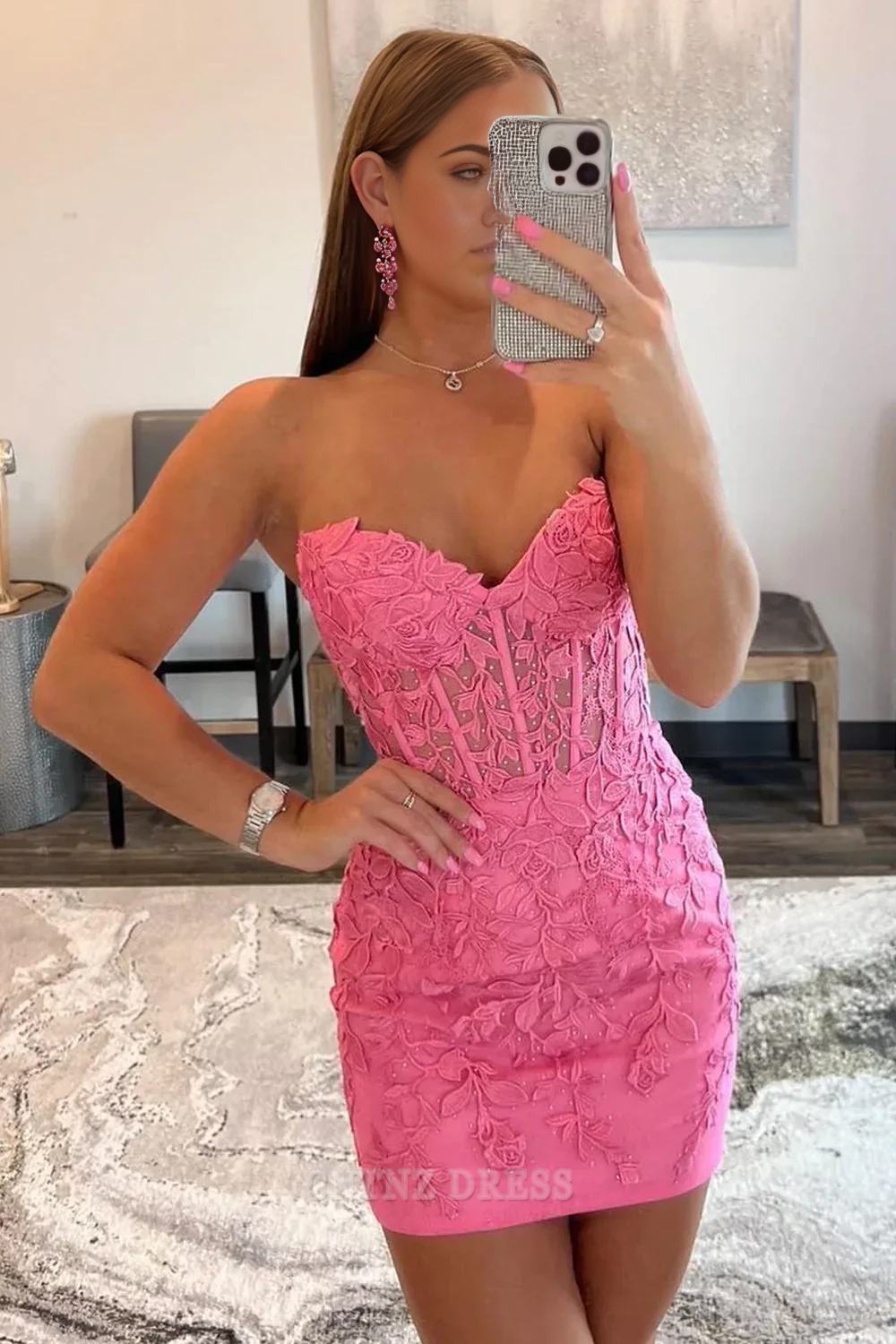 Wholesa Sheath Sweetheart Short Tight Cute Blue Homecoming Dress formal dresses Bridesmaid Dresses evening gown Prom Dress