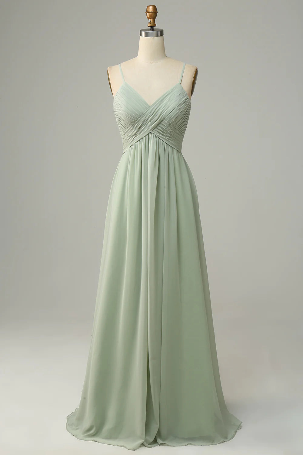Wholesa Straps Sleeveless Bridesmaid Dress