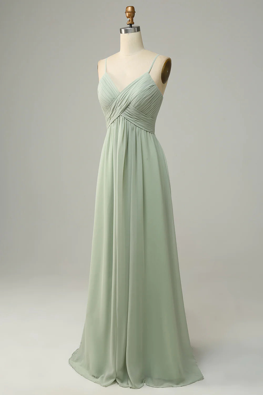 Wholesa Straps Sleeveless Bridesmaid Dress