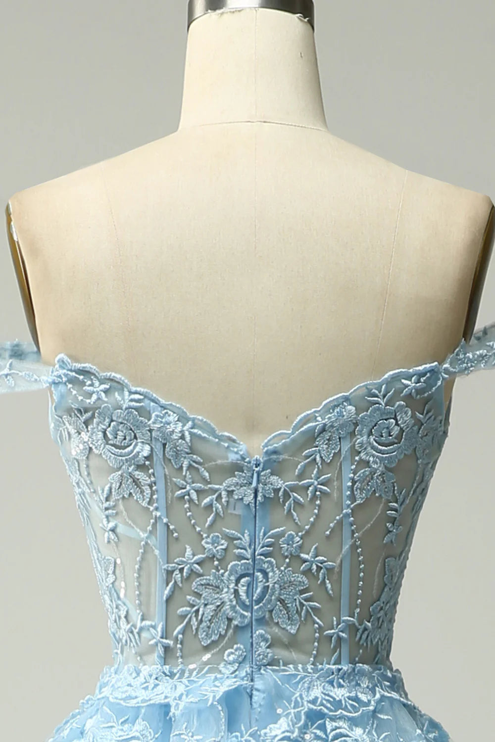 Wholesa A Line Off the Shoulder Appliques Long Prom Dress