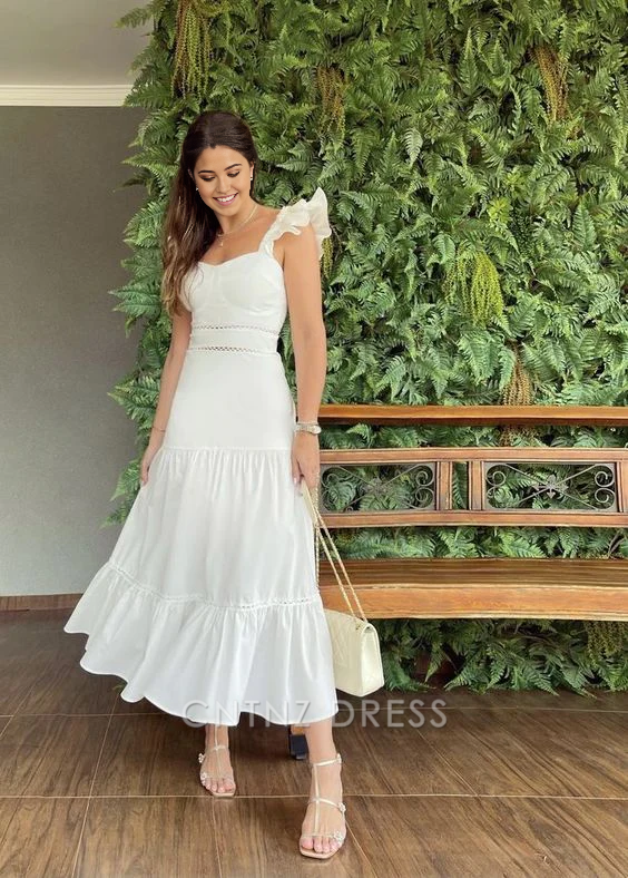 Wholesa A-line Charming White formal dresses Bridesmaid Dresses evening gown Prom Dress