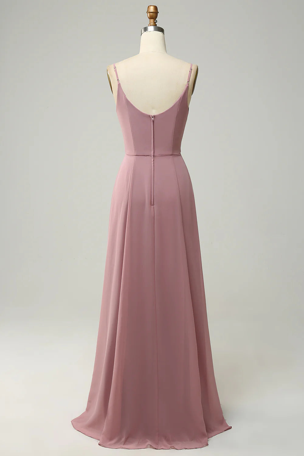 Wholesa A Line Sleeveless Long Bridesmaid Dress
