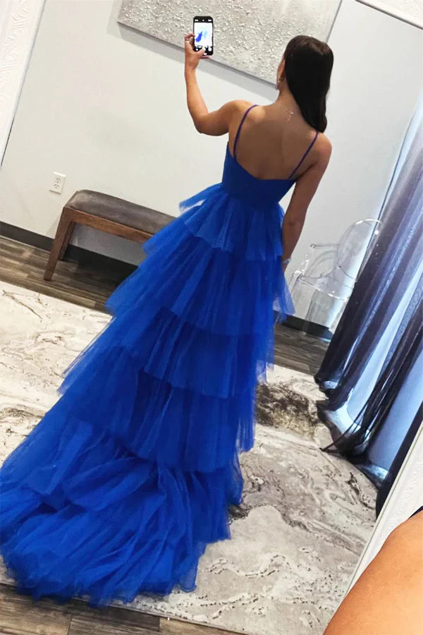 Wholesa A-line Tulle Layers Long Formal Dress Princess Prom Dresses