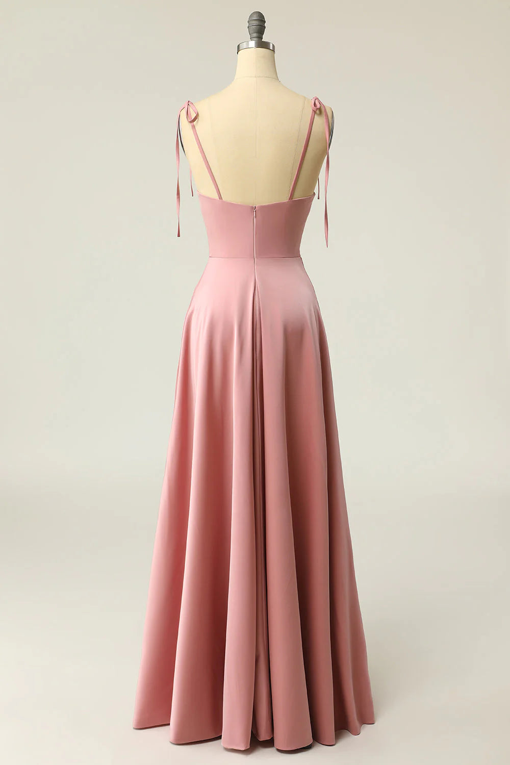 Wholesa Spaghetti Straps Long Prom Dress with Bowknot
