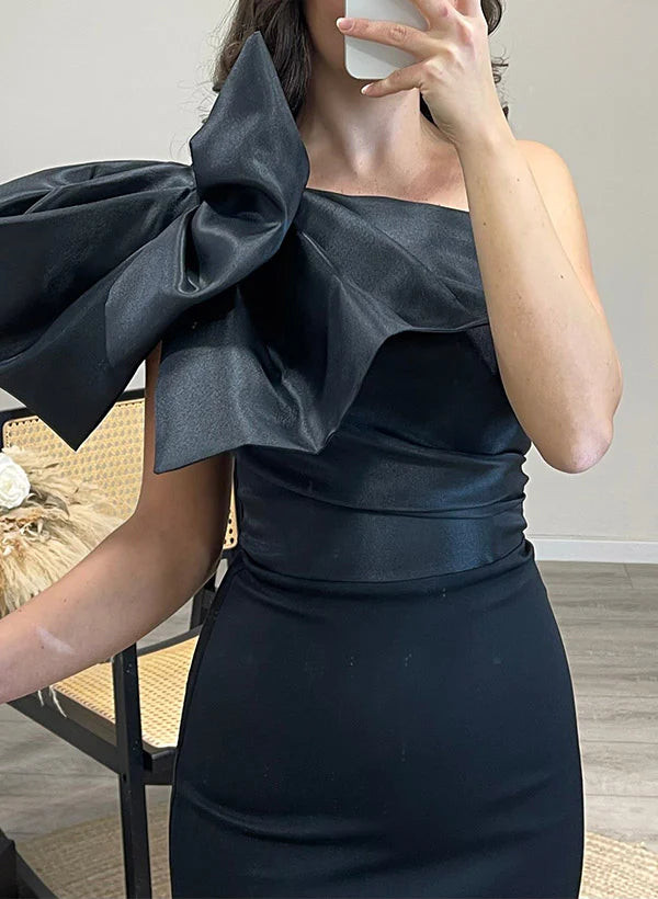 Wholesa Sheath One-Shoulder Satin Mother Of The Bride Dresses