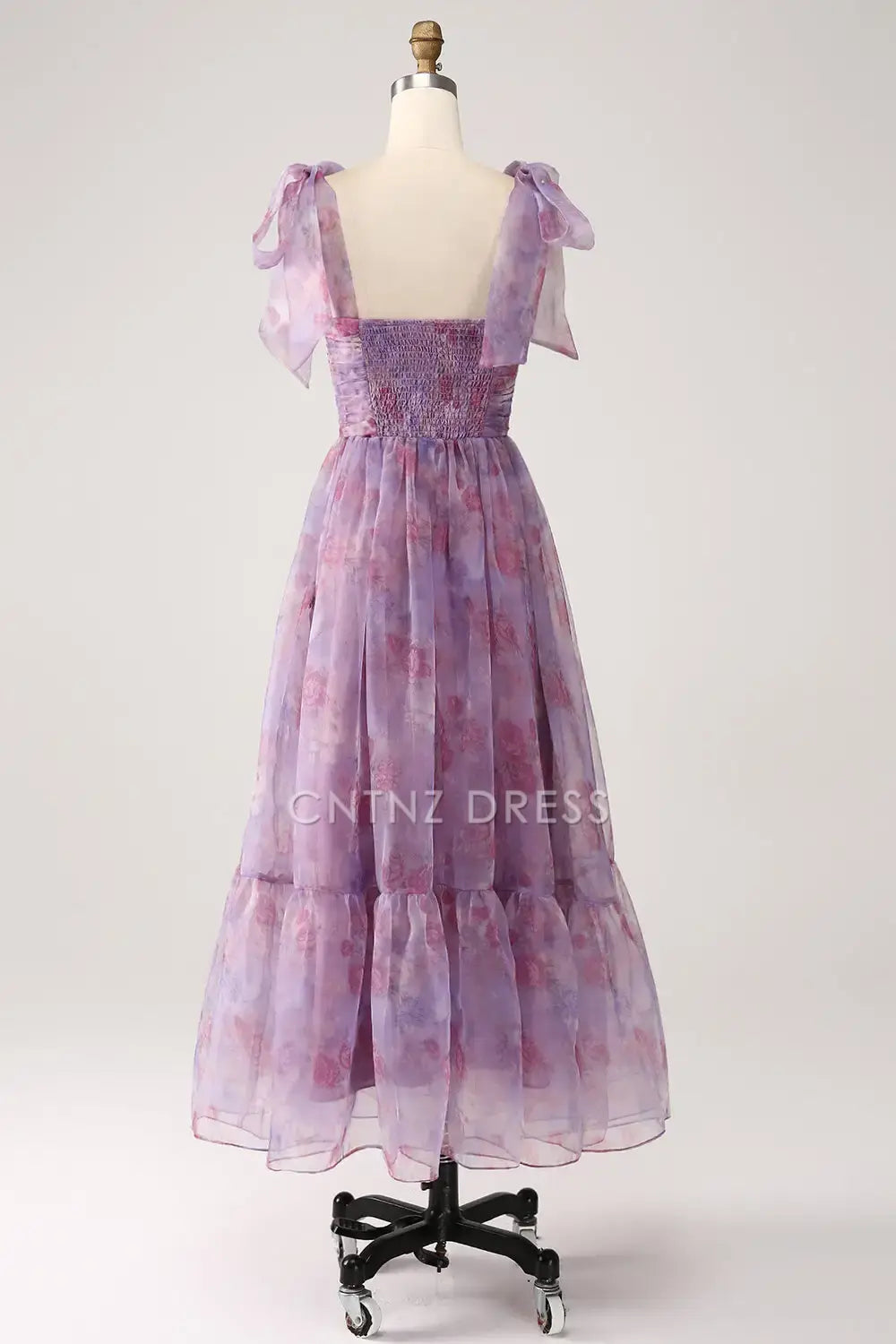 CNTNZ DRESS A Line Sweetheart Backless Retro Pleated Printed Fashion Long Hot Sale Prom Dress