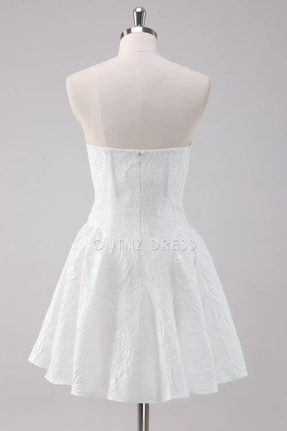 CNTNZ DRESS Elegant Simple A-Line Strapless Lace Fashion Short Dress Hot Sale Homecoming Dress