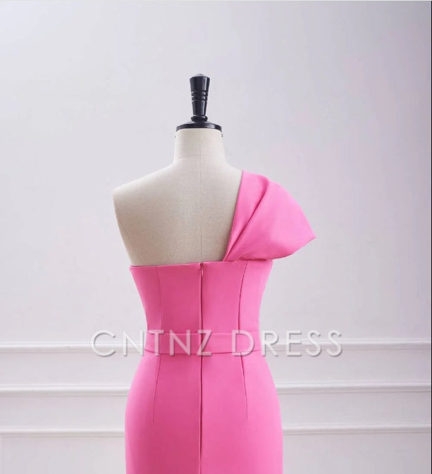 CNTNZ DRESS Hot Sale Homecoming Dress Fashion Fitted One Shoulder Twist Knot Unique Mini Dress Short Dress