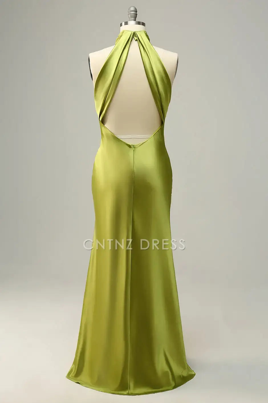 CNTNZ DRESS Mermaid Halter Sleeveless Open Back Elegant Simple Long Hot Sale Prom Dress