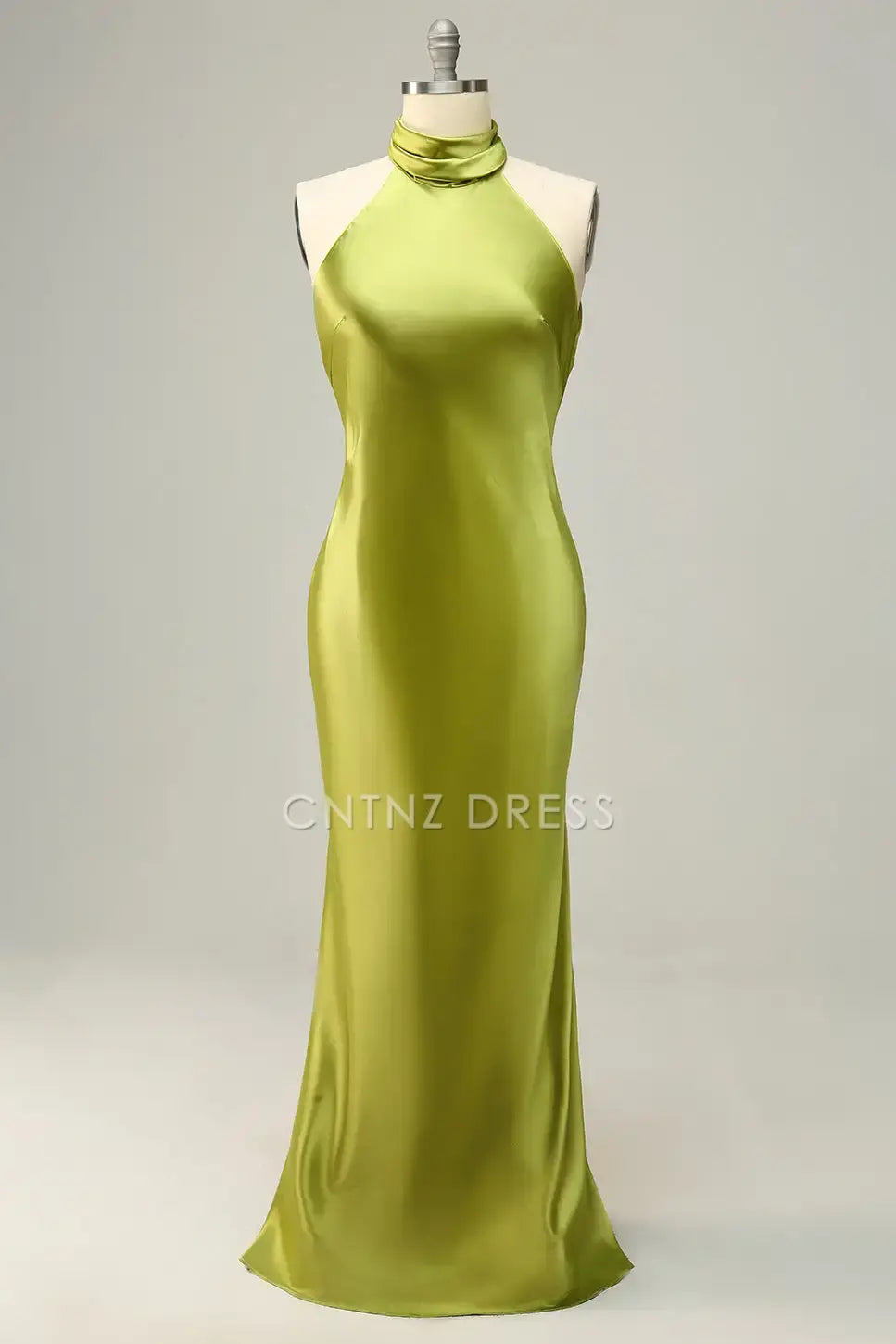 CNTNZ DRESS Mermaid Halter Sleeveless Open Back Elegant Simple Long Hot Sale Prom Dress