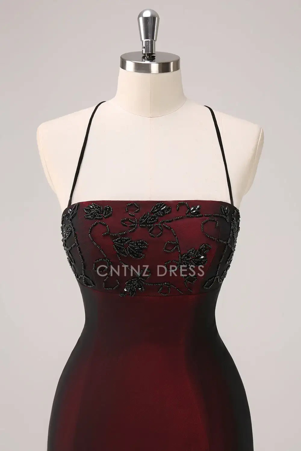 CNTNZ DRESS Mermaid Spaghetti Straps Backless Beading Charming Long Hot Sale Prom Dress