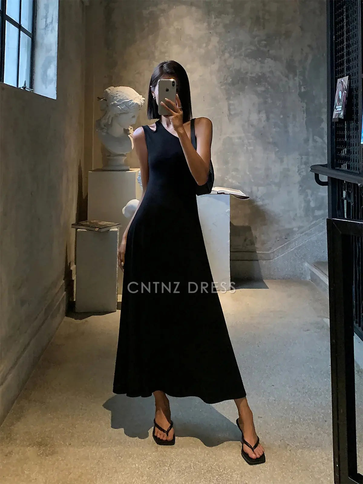 CNTNZ DRESS New Prom Dress Elegant Sheath Cutout One-Shoulder Backless Simple Long Dress Formal Women's Dress