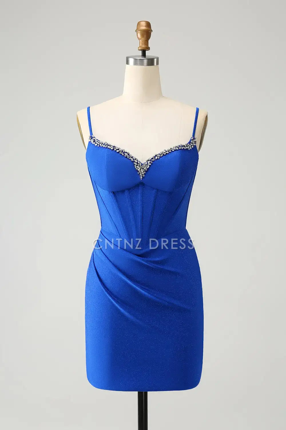 CNTNZ DRESS Sparkly Tight Corset Sweetheart Spaghetti Straps Beadwork Elegant Short Dress Hot Sale Homecoming Dress