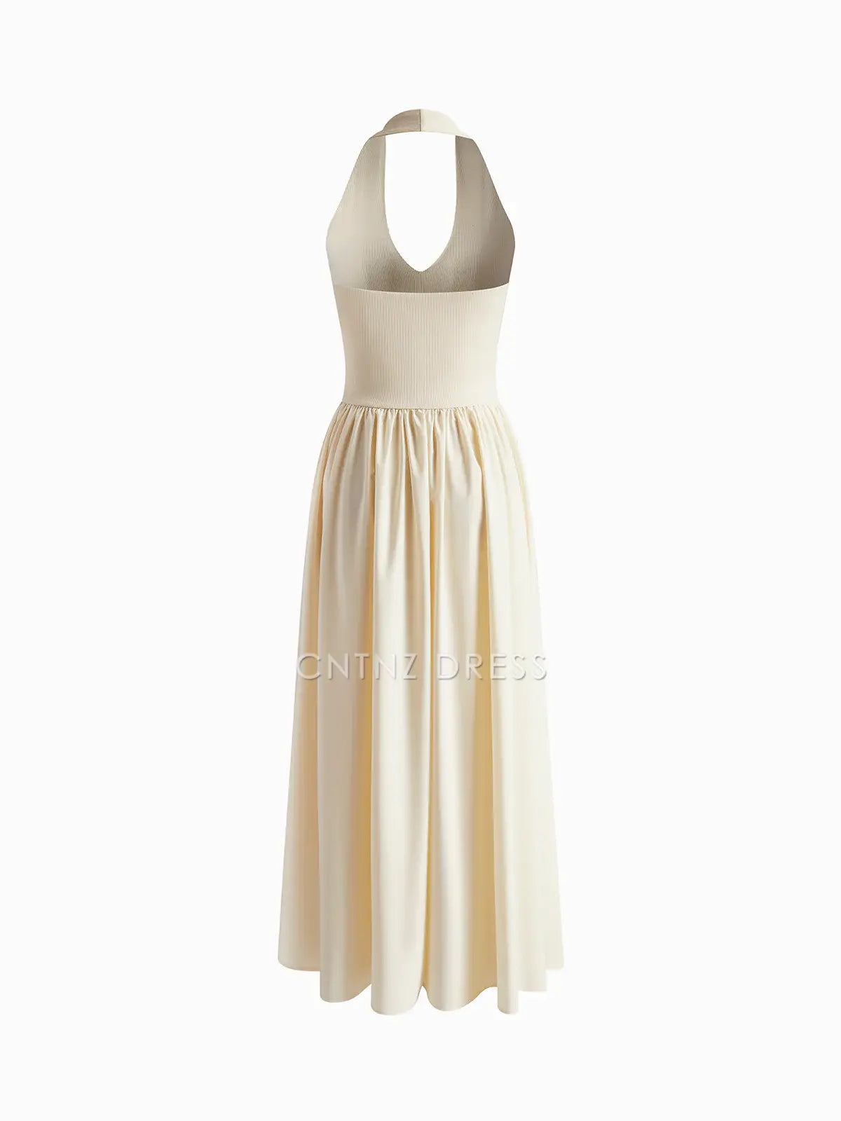 CNTNZ DRESS New Prom Dress A Line Halter Backless Pleated Elegant Dress Formal Women's Dress