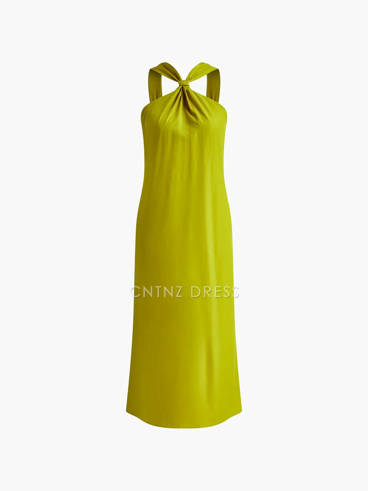 CNTNZ DRESS New Prom Dress Straight Cross Halter Sleeveless Split Fashion Simple Long Dress Formal Women's Dress
