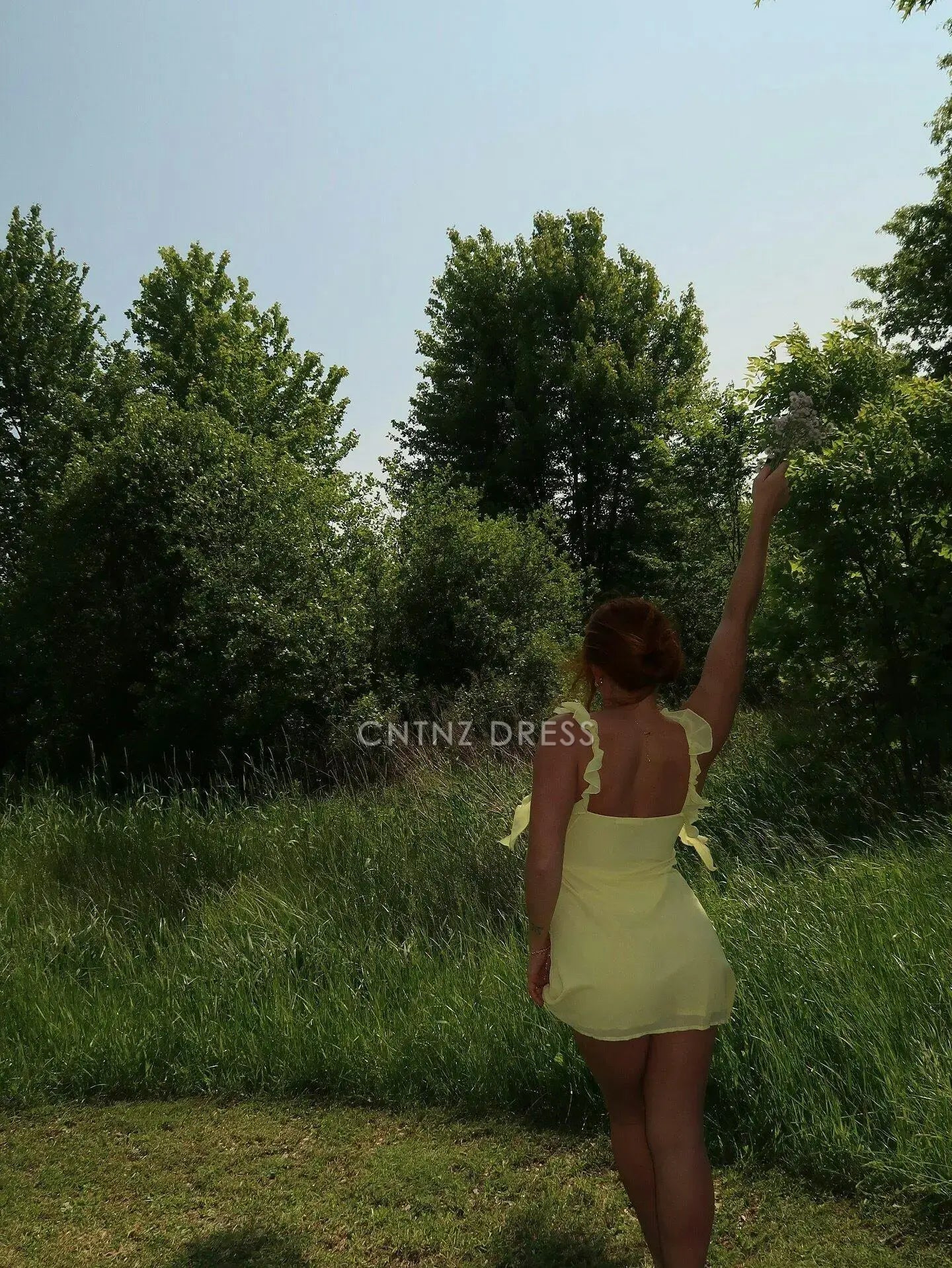 CNTNZ DRESS Unique A Line Low-Cut Sweetheart with Ruffles Charming Cocktail Dress Short Homecoming Dress