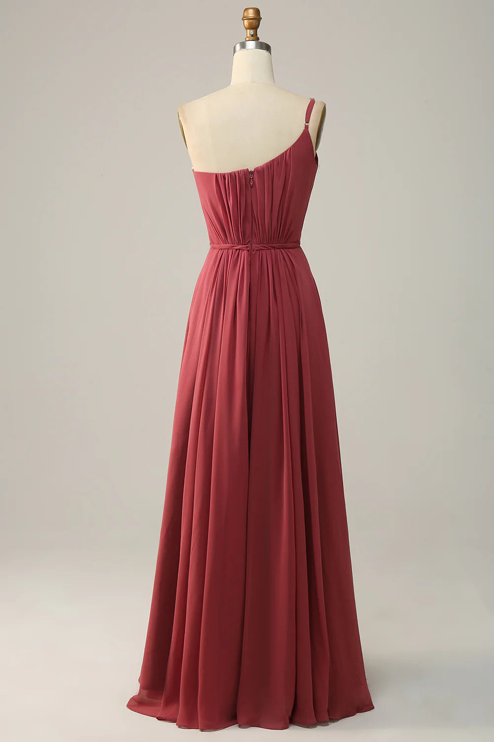 Wholesa One Shoulder A Line Long Bridesmaid Dress