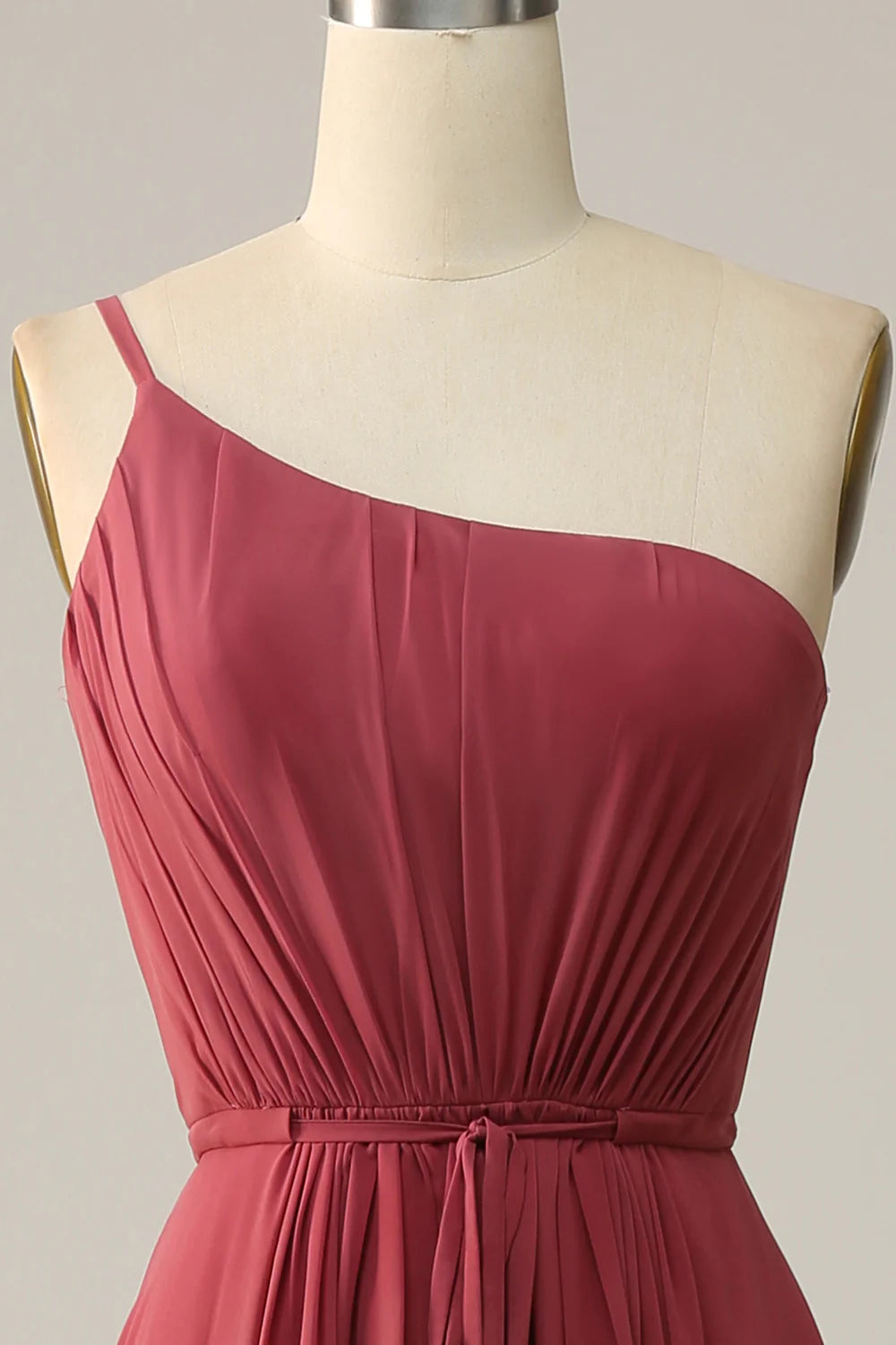 Wholesa One Shoulder A Line Long Bridesmaid Dress