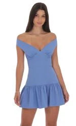 Chic A-Line Off-Shoulder Ruffled Magenta Mini Homecoming Dress Women's Party