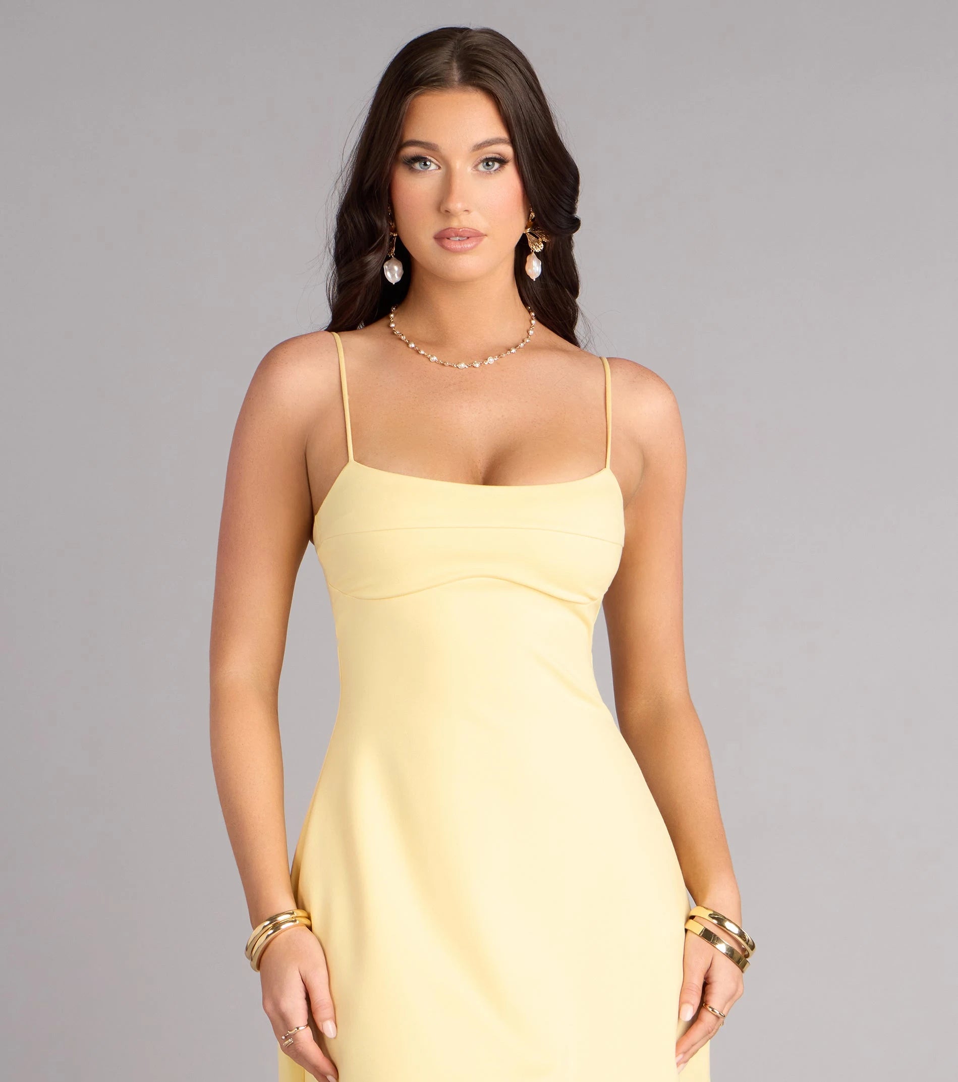 Chic A-Line Square Neck Sleeveless Minimalist Flirty Cream Mini Homecoming Dress Women's