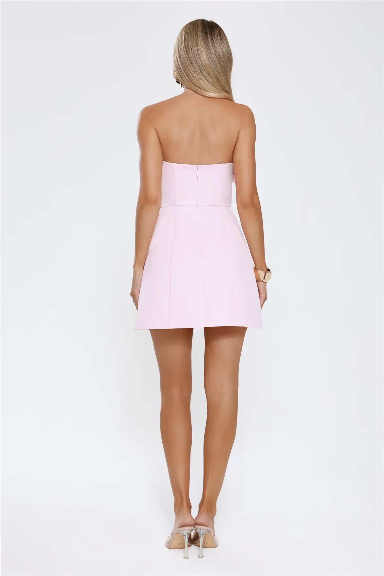 Chic A-Line Strapless Sweetheart Sleeveless Zipper Back Mini Floral Homecoming Dresses
