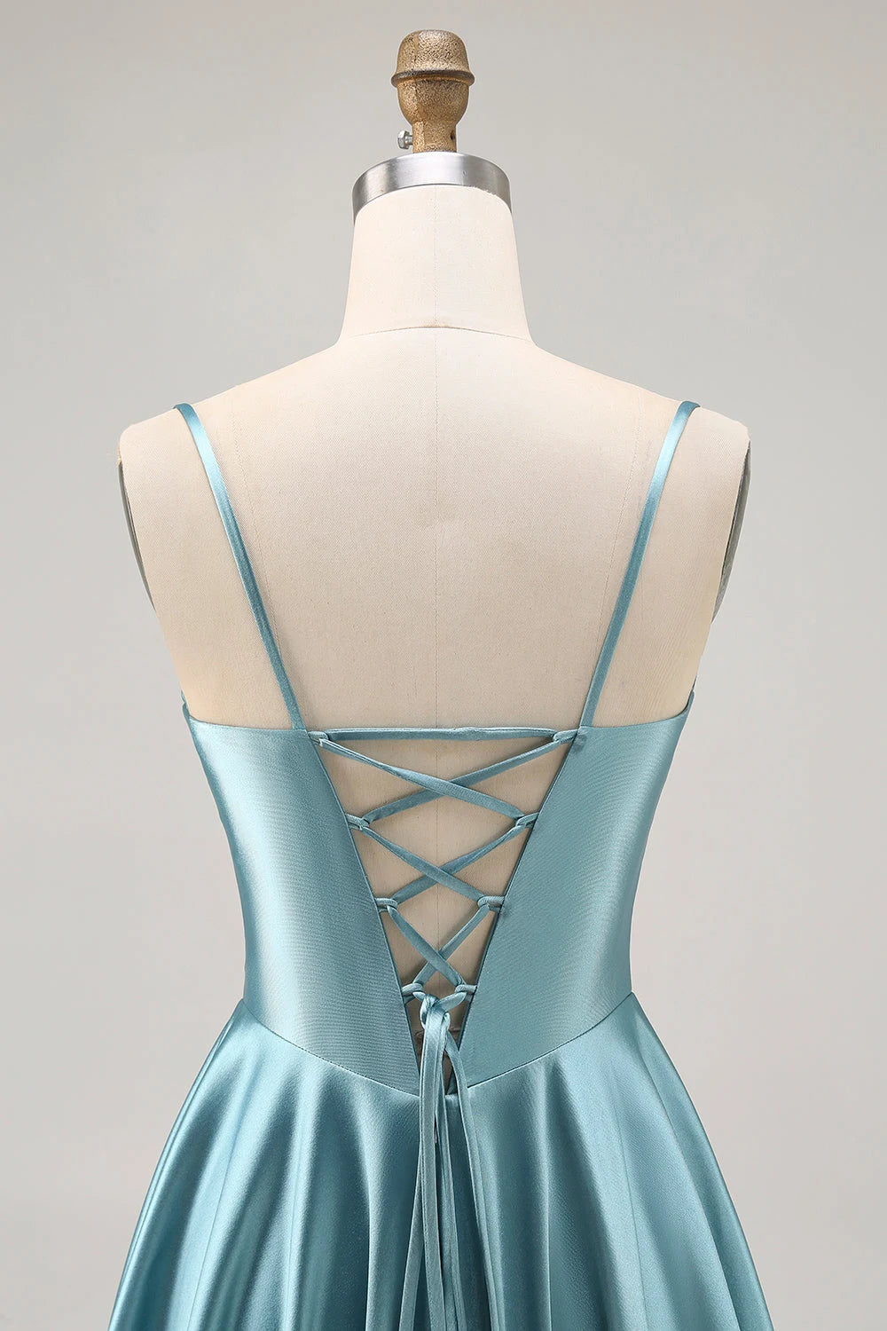 Chic A-Line Sweetheart Sleeveless Draped Corset Teal Short Homecoming Dress