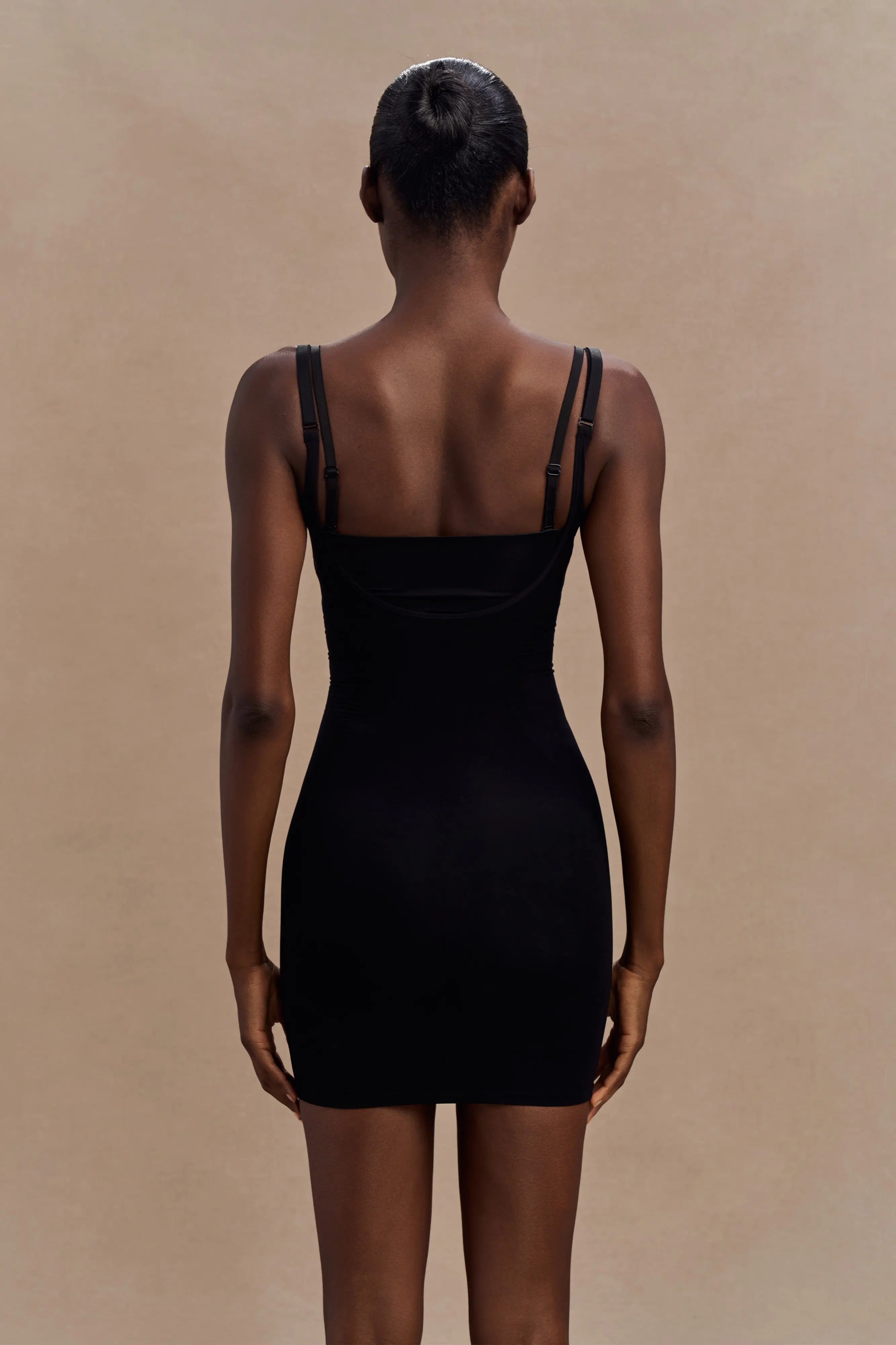 Chic Bodycon Strapless Sleeveless Adjustable Black Mini Homecoming Dress Women's