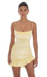 Chic Fitted Cowl Neck Sleeveless Ruffled Mini Black Homecoming Dresses for Women
