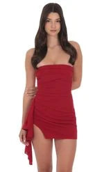 Chic Fitted Strapless Ruched Asymmetrical Teal Mini Homecoming Dress for Women