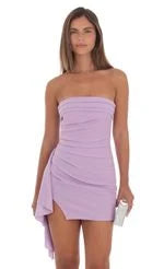 Chic Fitted Strapless Ruched Asymmetrical Teal Mini Homecoming Dress for Women