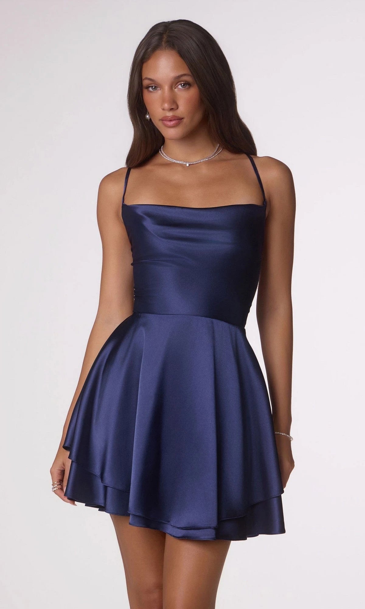 Elegant A-Line Cowl Neck Sleeveless Draped Mint Green Mini Homecoming Party Dress