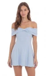 Elegant A-Line Off-Shoulder Twisted Bodice White Mini Homecoming Dress Women